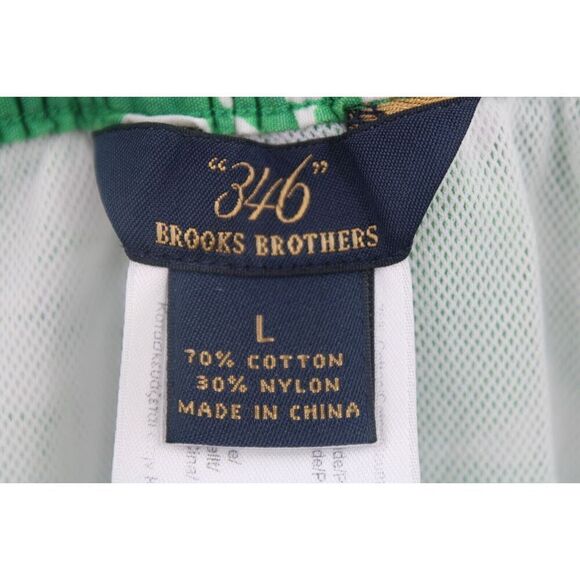 Brooks Brothers 346 Floral Print Mens L Swim Trunks - Picture 7 of 7